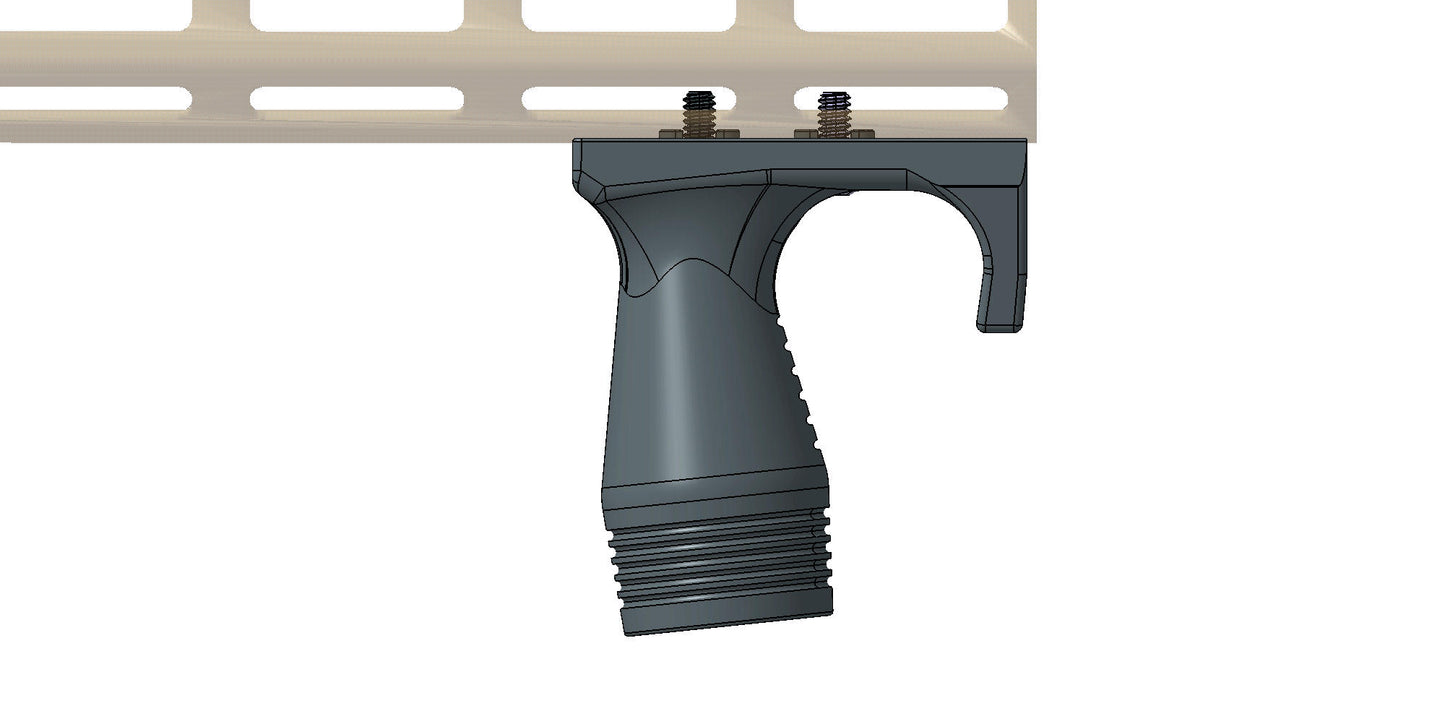 Stubby Angled w/ Finger Stop (Mlok) Gen 3